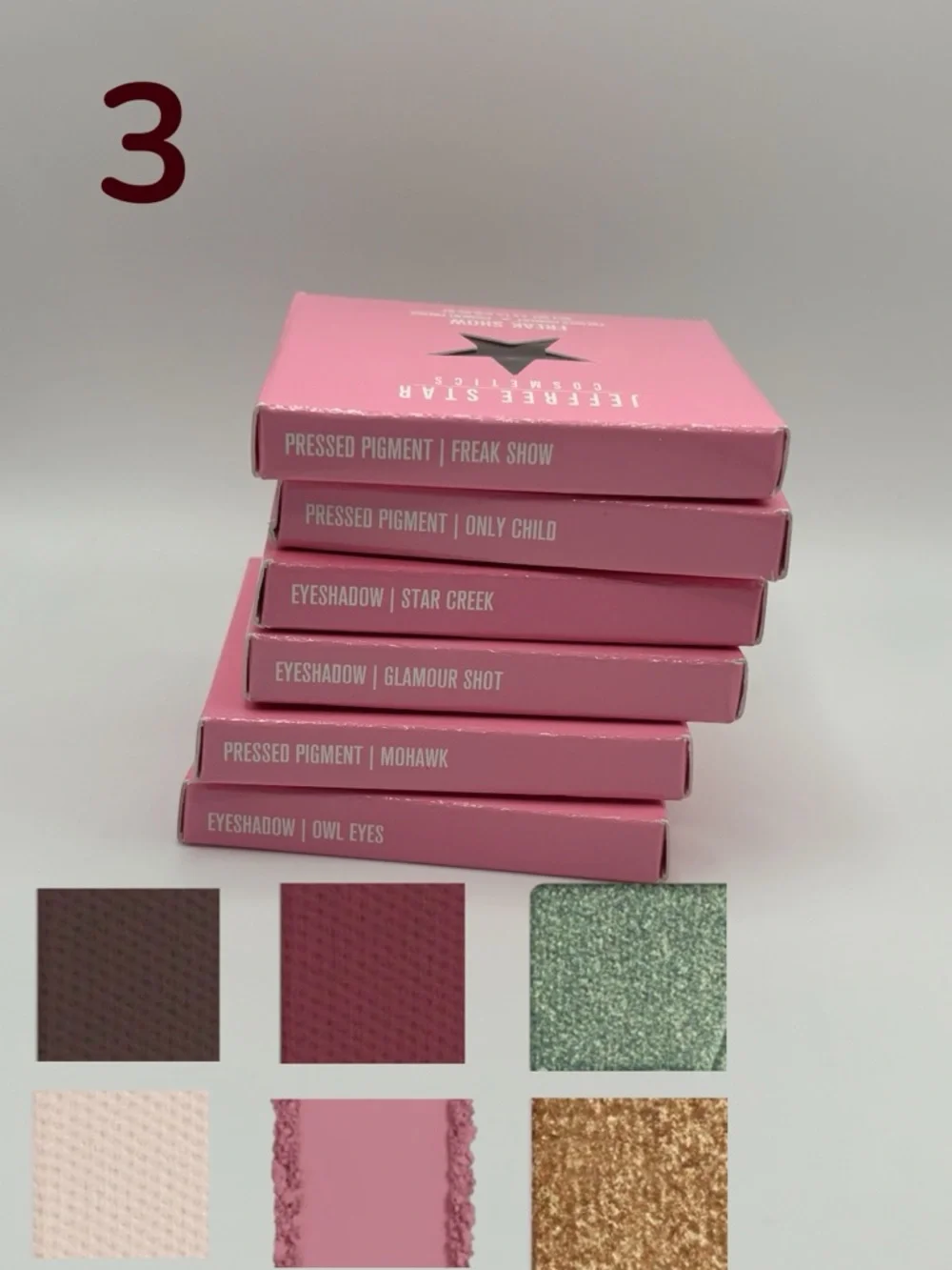 Jeffree Star Artistry Single Eyeshadow Bundles -Price is for set of 6 eyeshadows - Picture 4 of 7